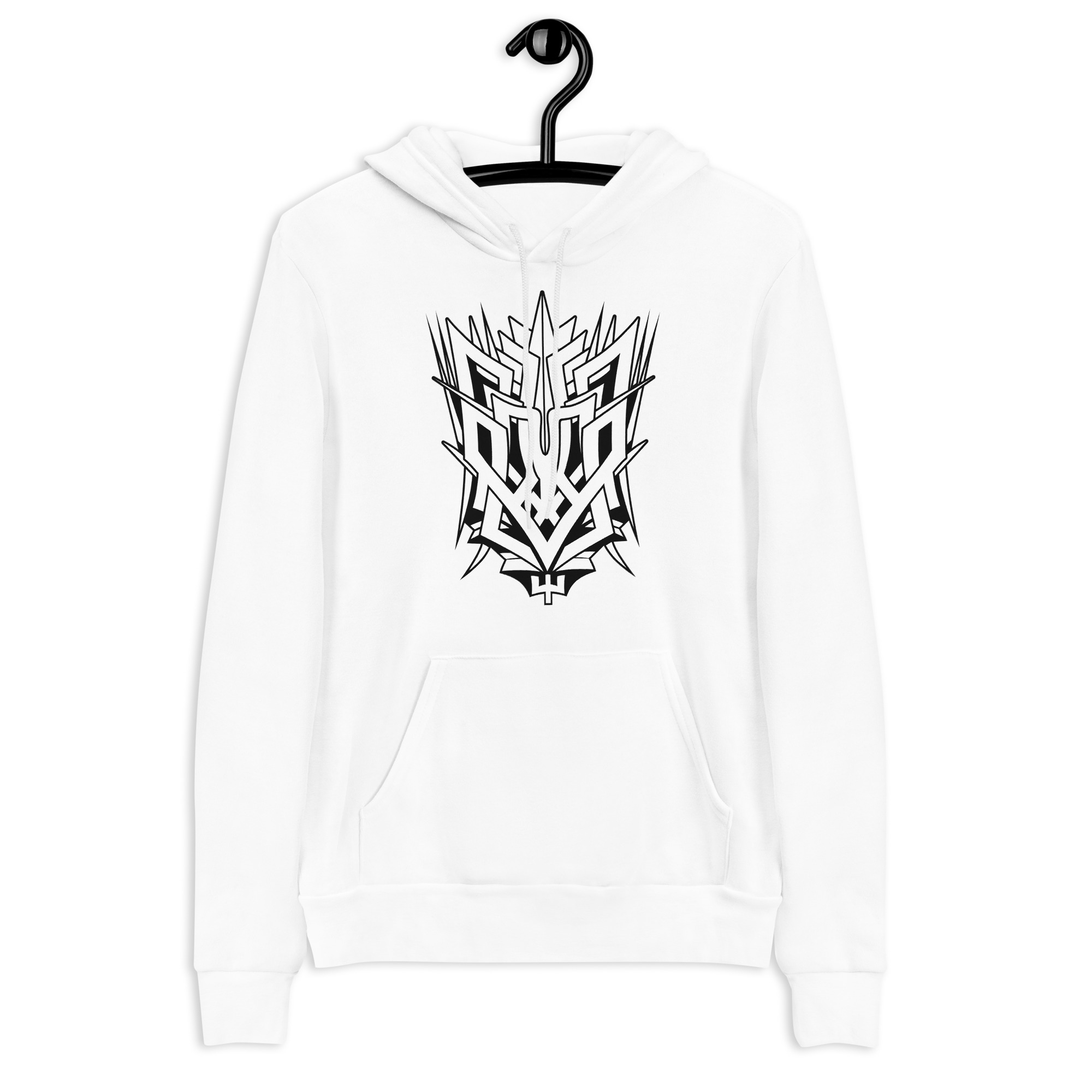 HOODIE WITH A TRIDENT - THE EMBLEM OF UKRAINE